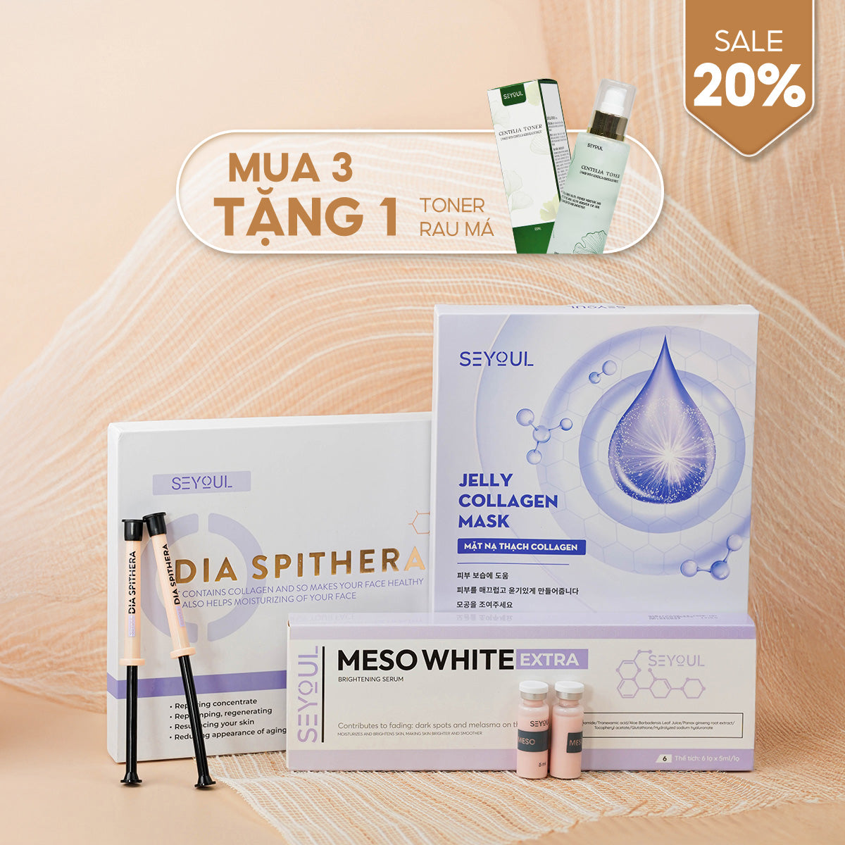 COMBO TÁI TẠO PHỤC HỒI DA